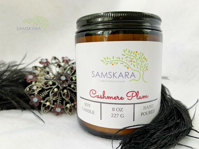 Cashmere Plum Soy Candle