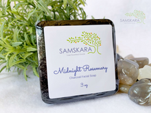 Load image into Gallery viewer, Midnight Rosemary Charcoal Facial Soap
