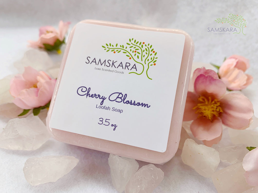 Cherry Blossom Loofah Soap